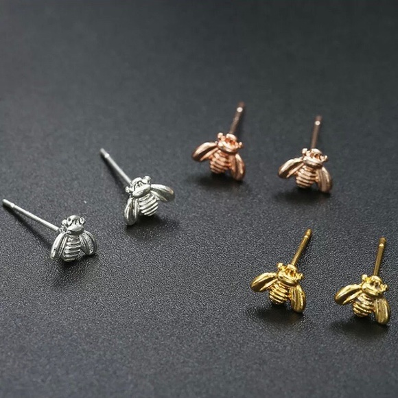 NEW 18K ROSE GOLD 🐝 EARRINGS - Picture 4 of 4